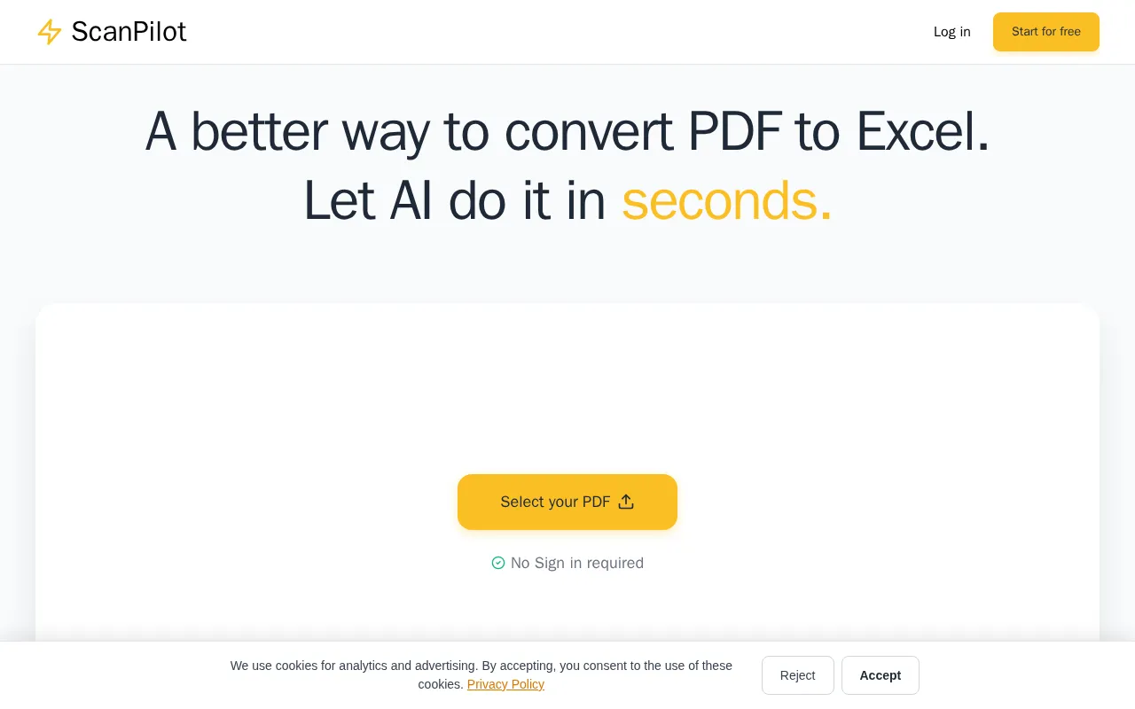 Scanpilot — preview screenshot