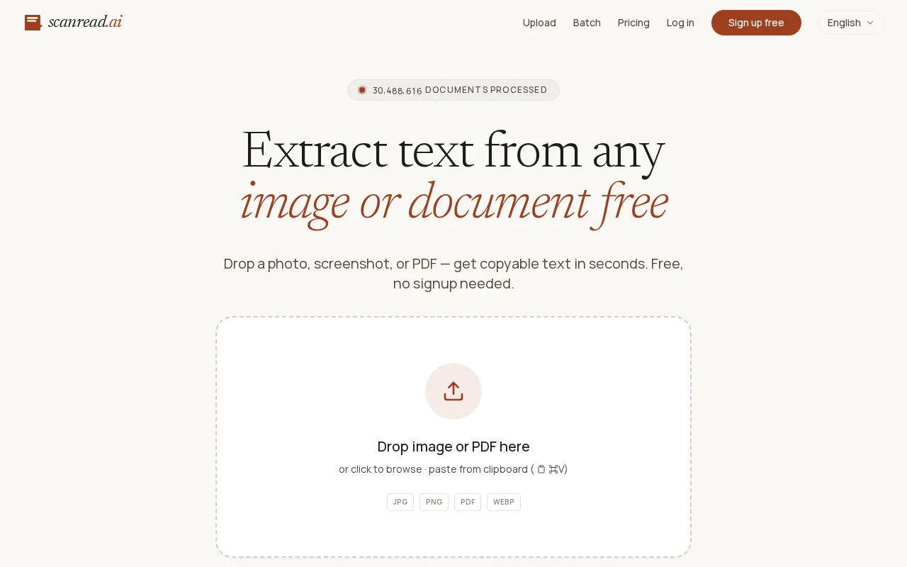 ScanRead — preview screenshot