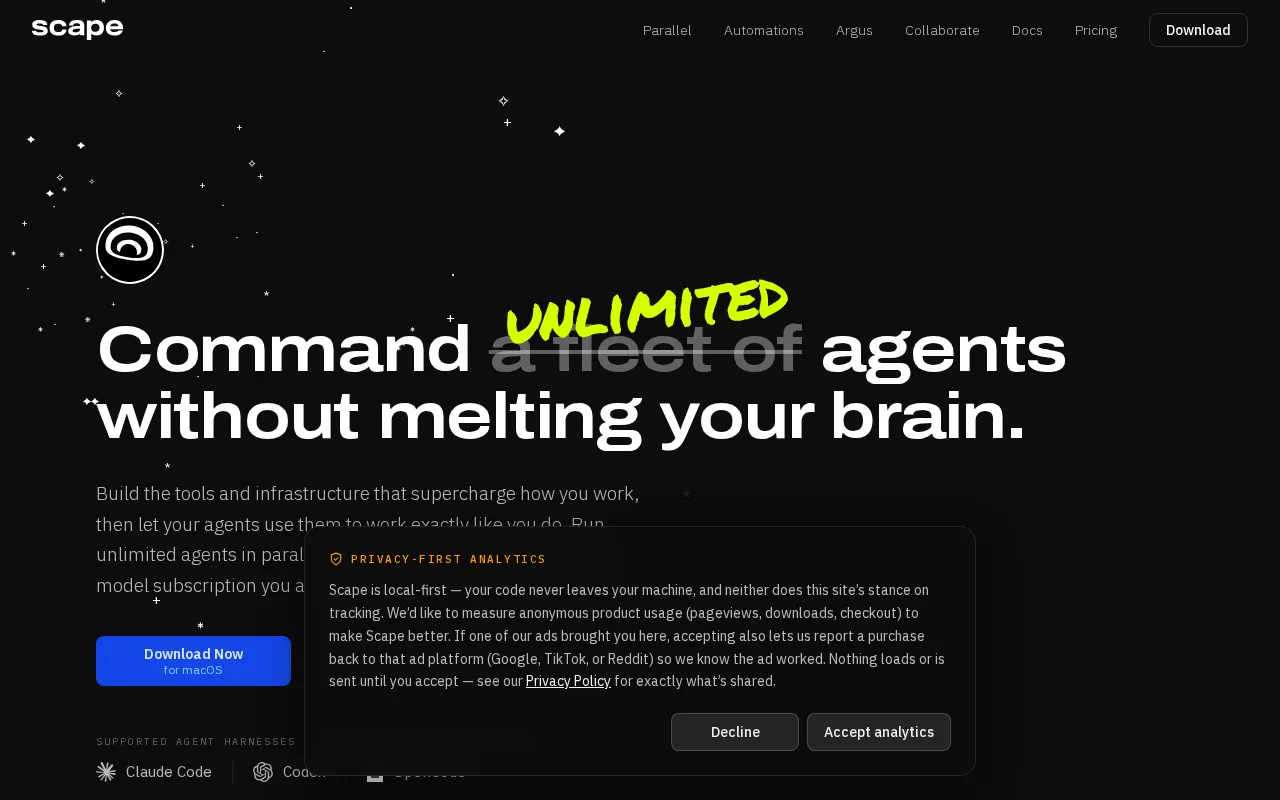Scape — preview screenshot
