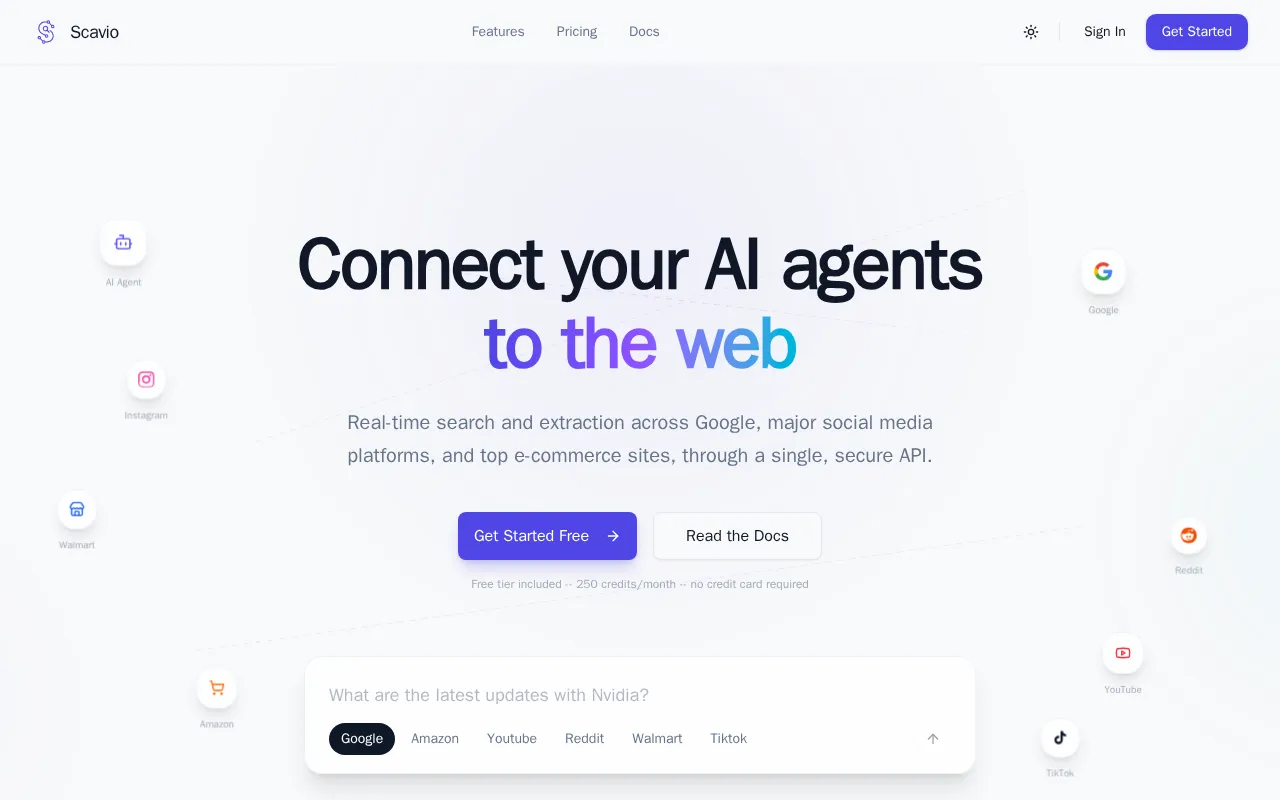 Scavio AI — preview screenshot