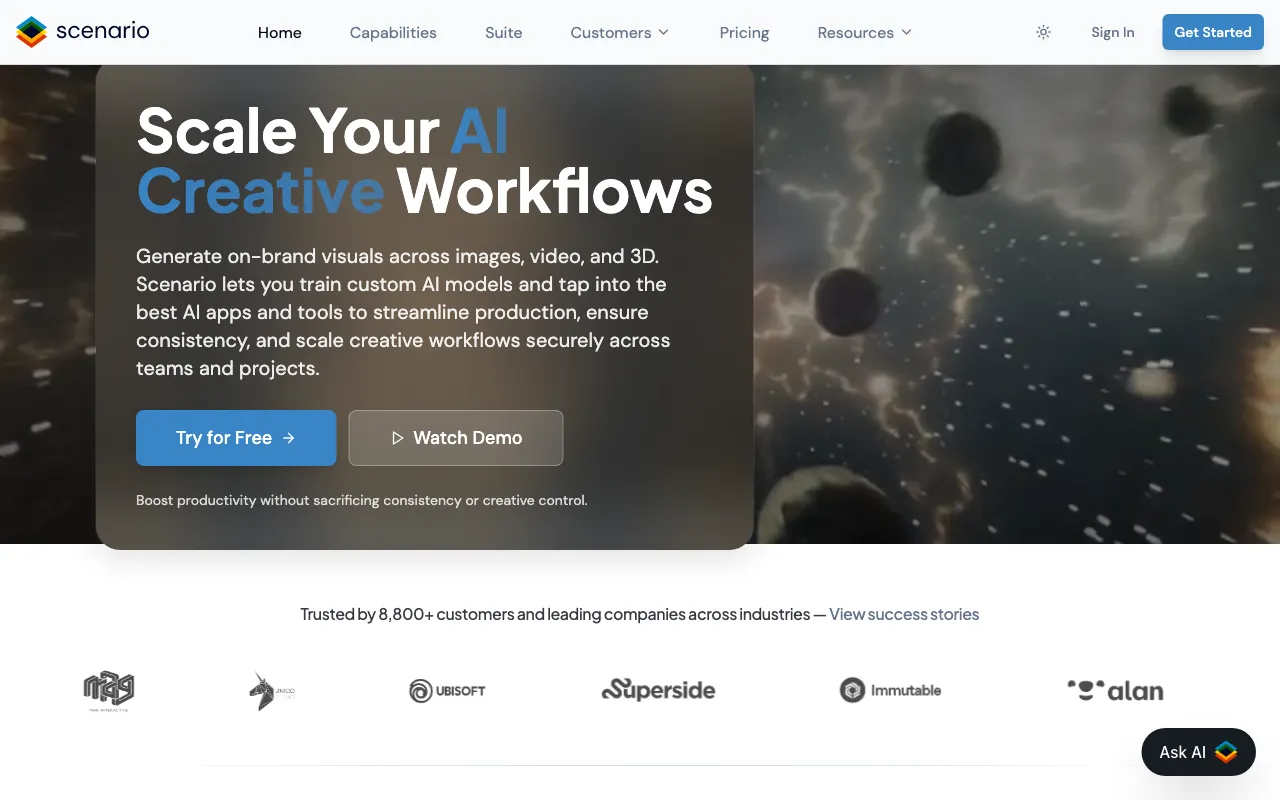 scenario.com — preview screenshot