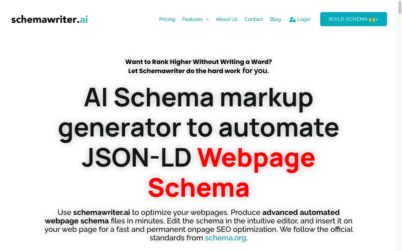 Schemawriter.ai — preview screenshot