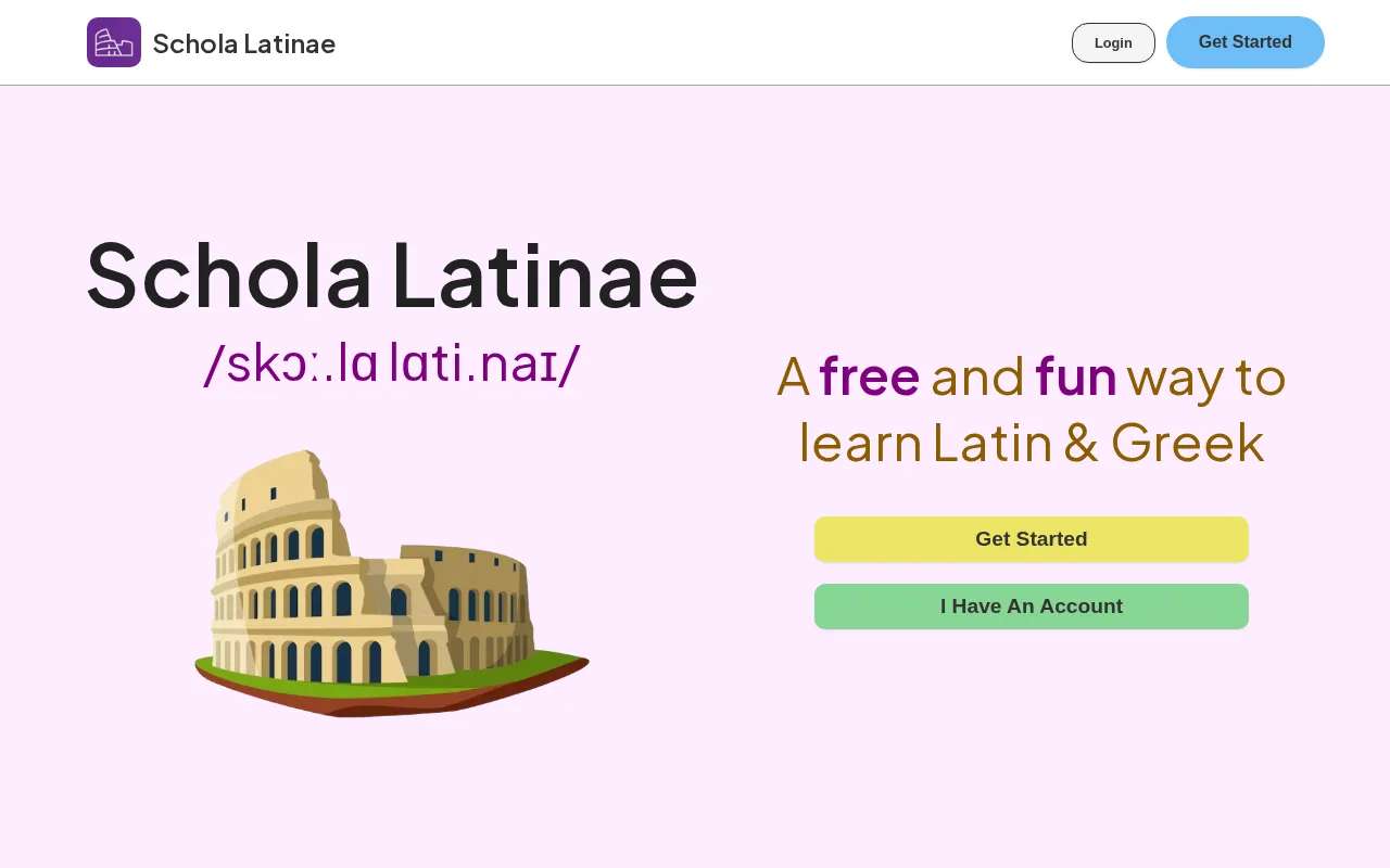 Schola Latinae — preview screenshot