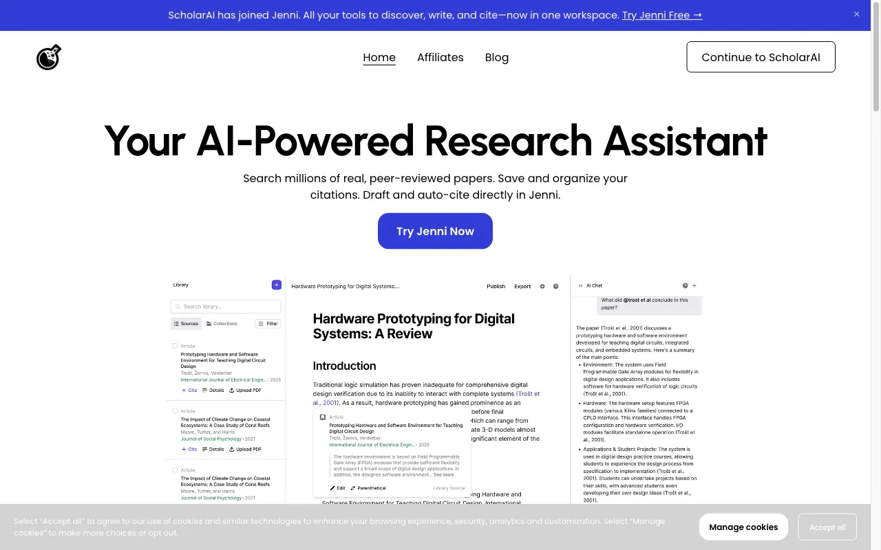 Scholar AI — preview screenshot