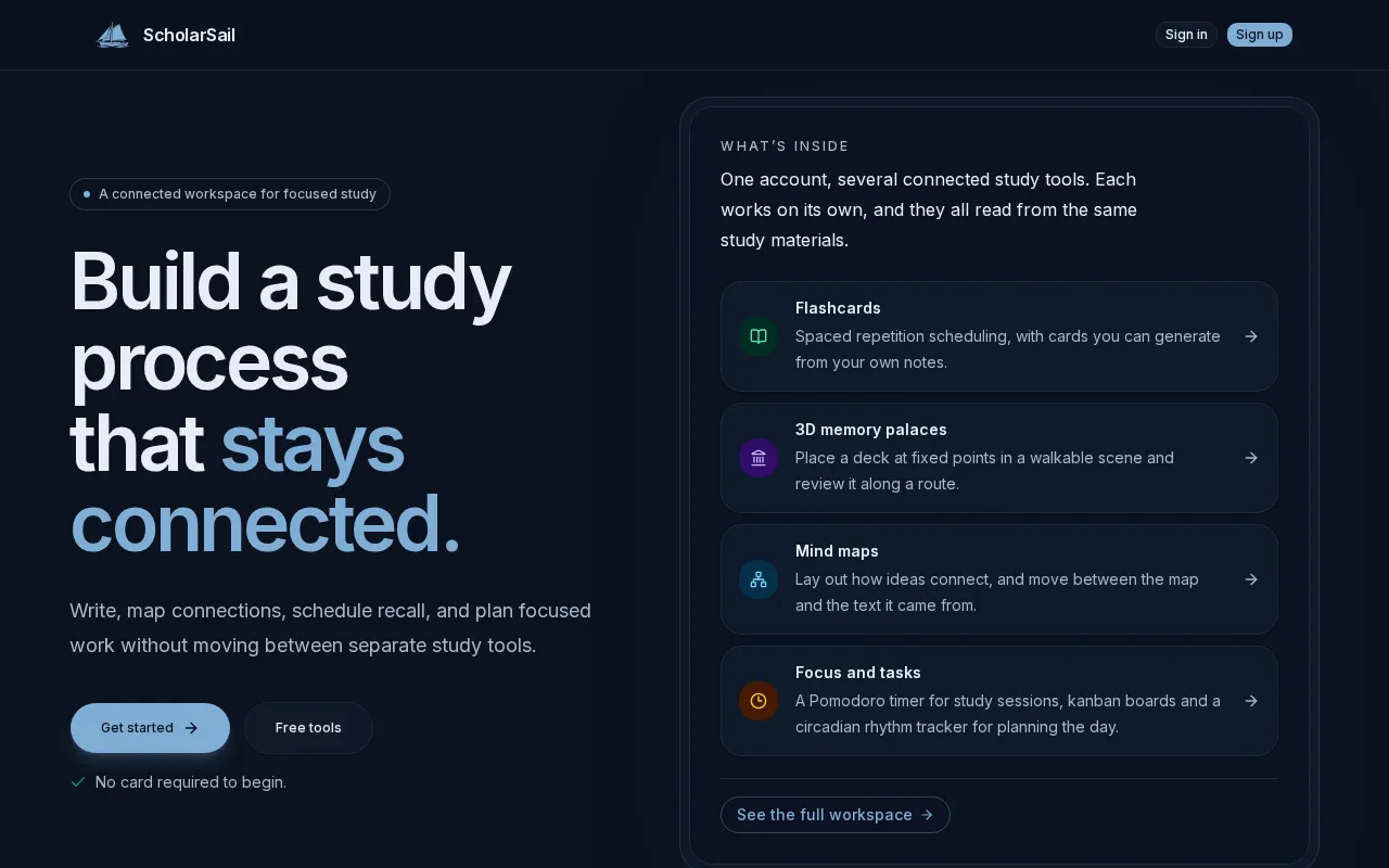 ScholarSail — preview screenshot