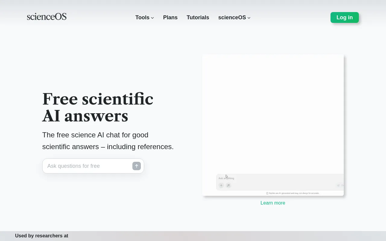 ScienceOS — preview screenshot