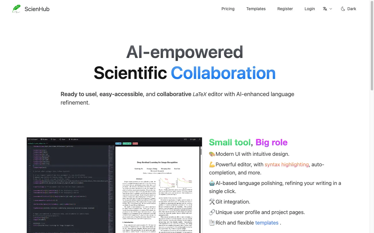 ScienHub — preview screenshot