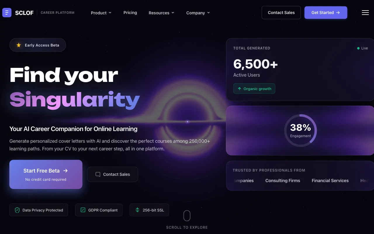 sclof — pricing page