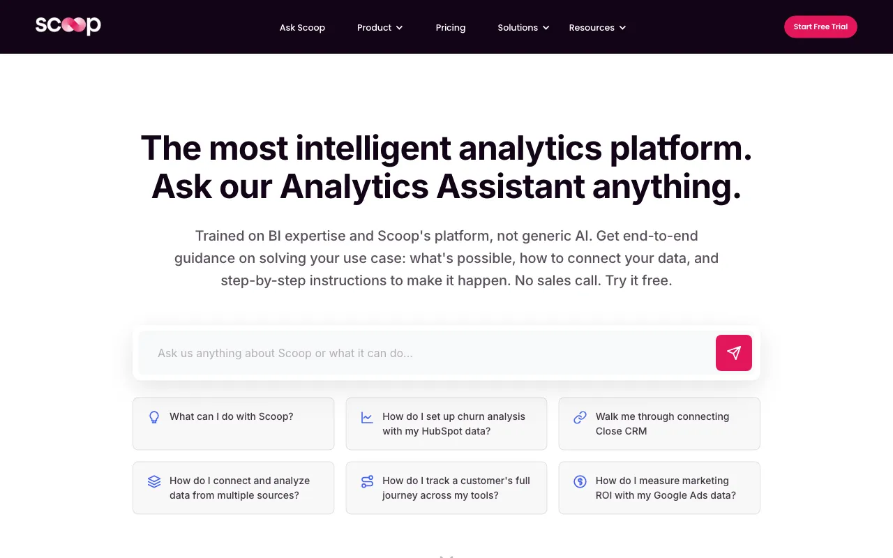 Scoop Analytics — preview screenshot