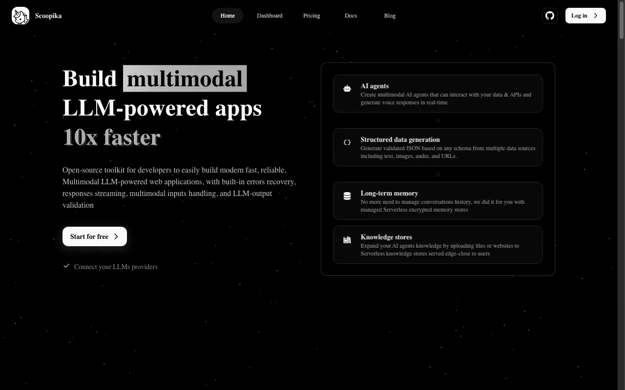 Scoopika — preview screenshot