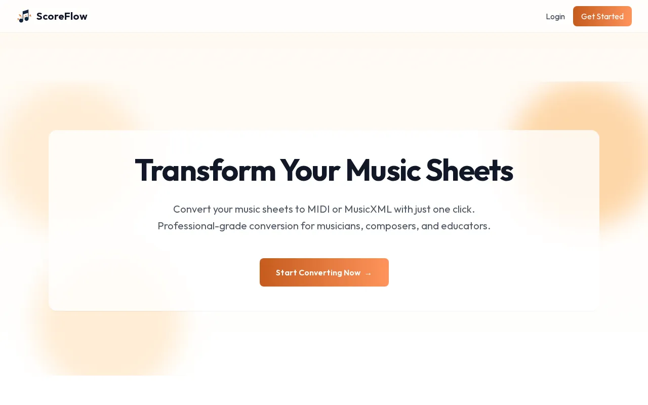 Scoreflow — preview screenshot