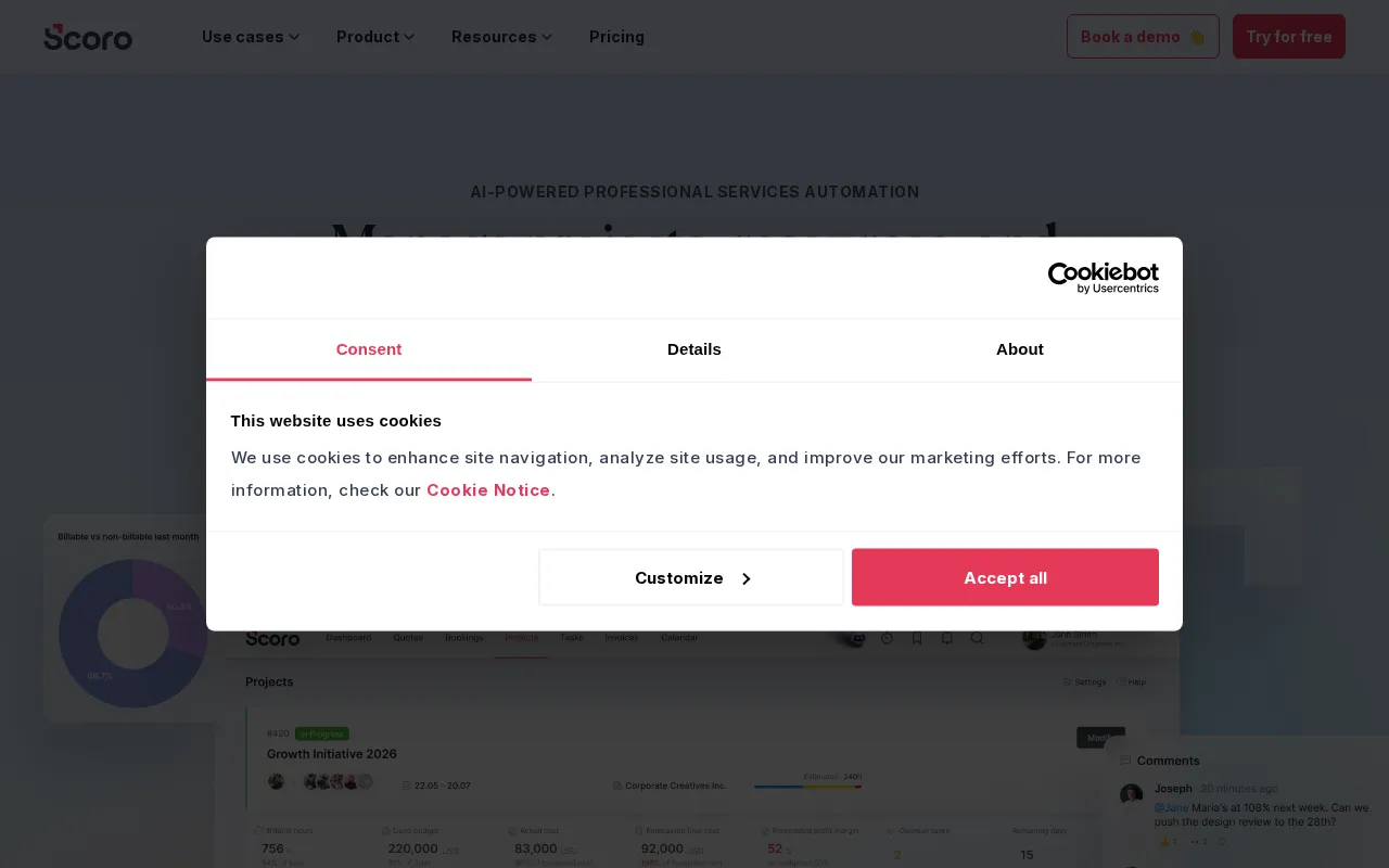 Scoro — preview screenshot