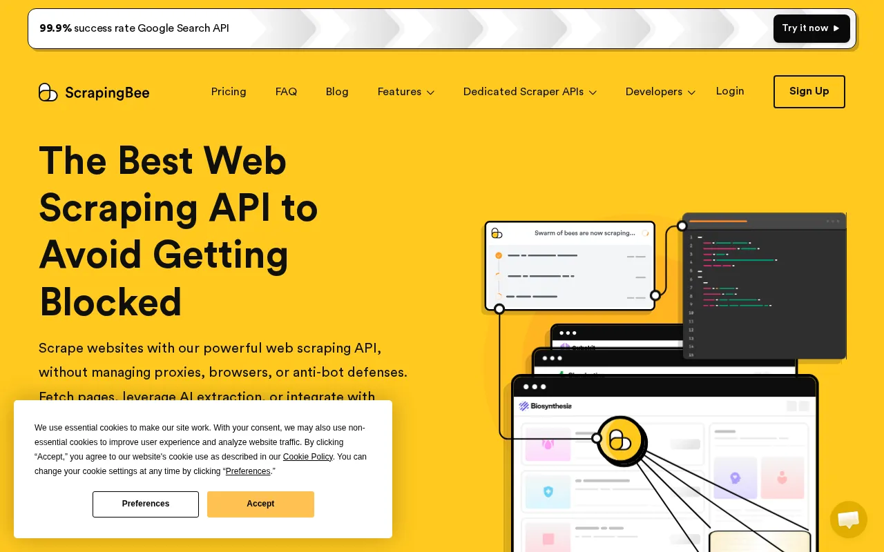 Scrapingbee — preview screenshot