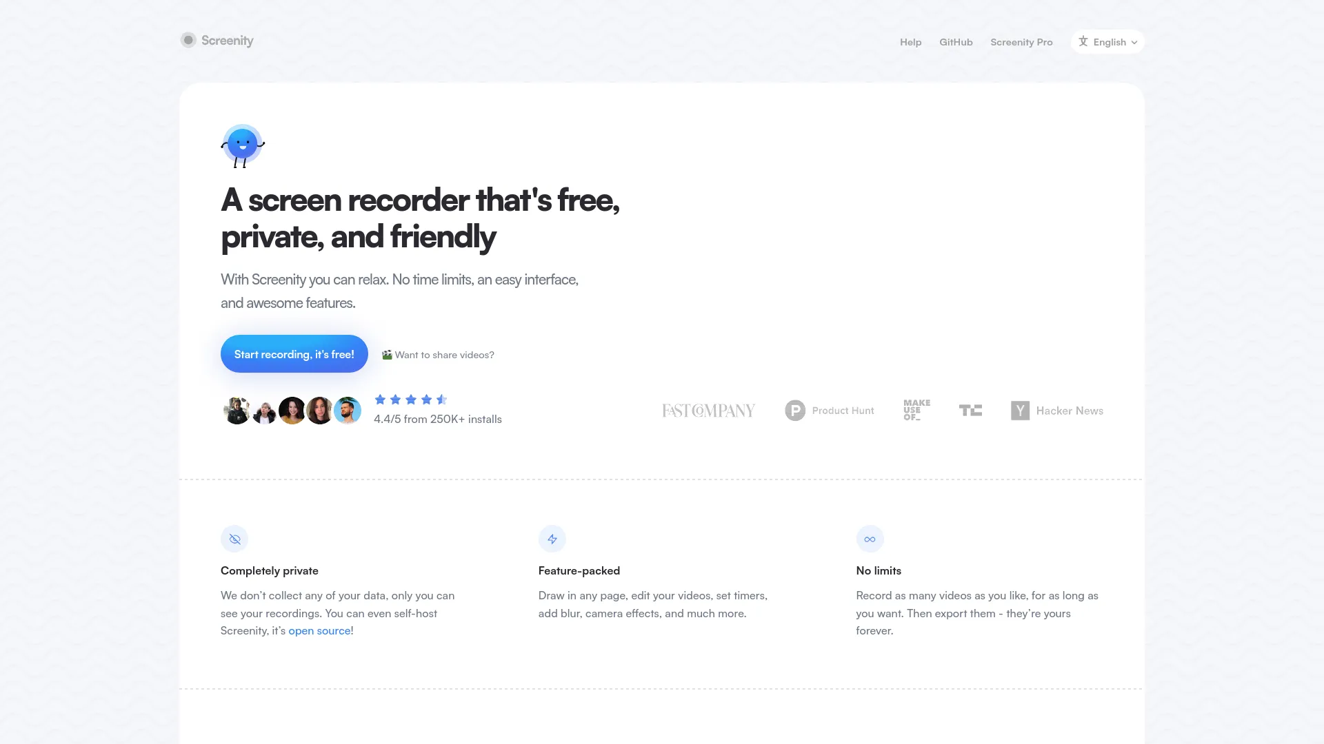 Screenity — preview screenshot