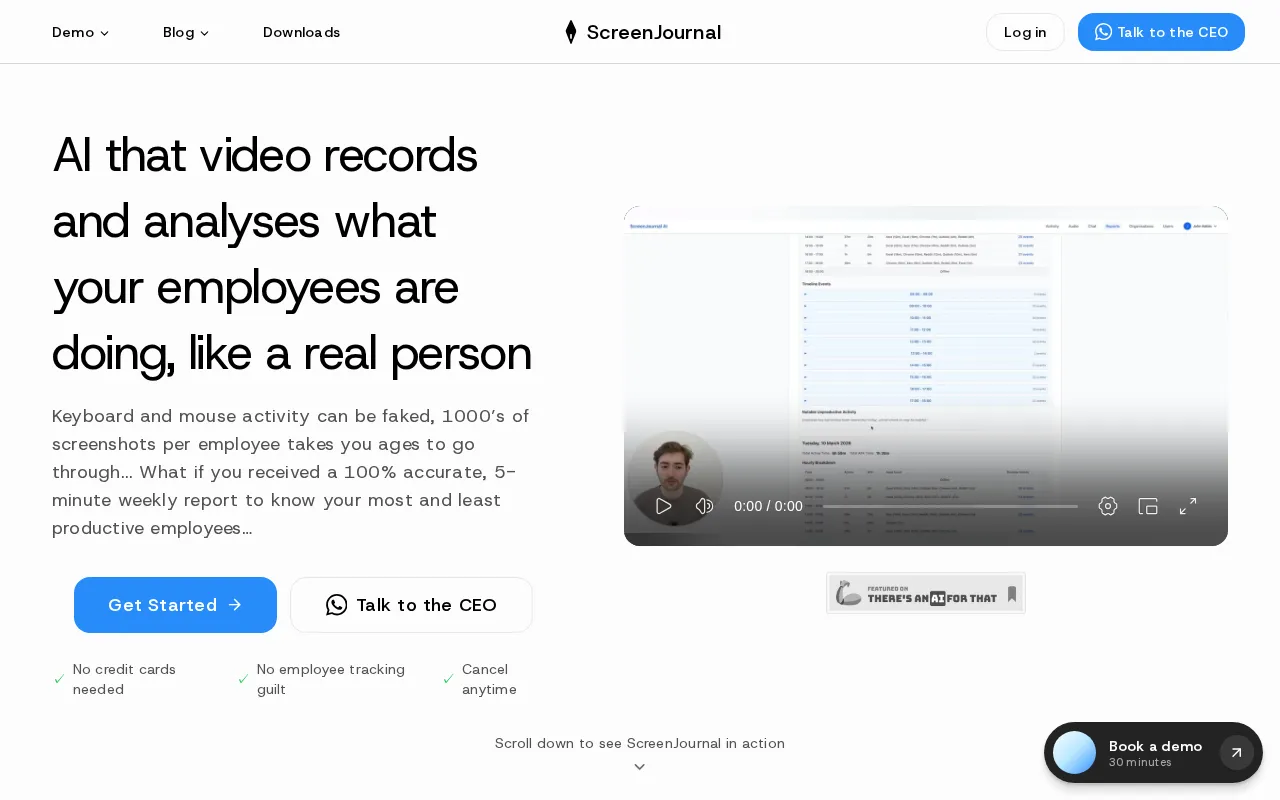 ScreenJournal AI — preview screenshot