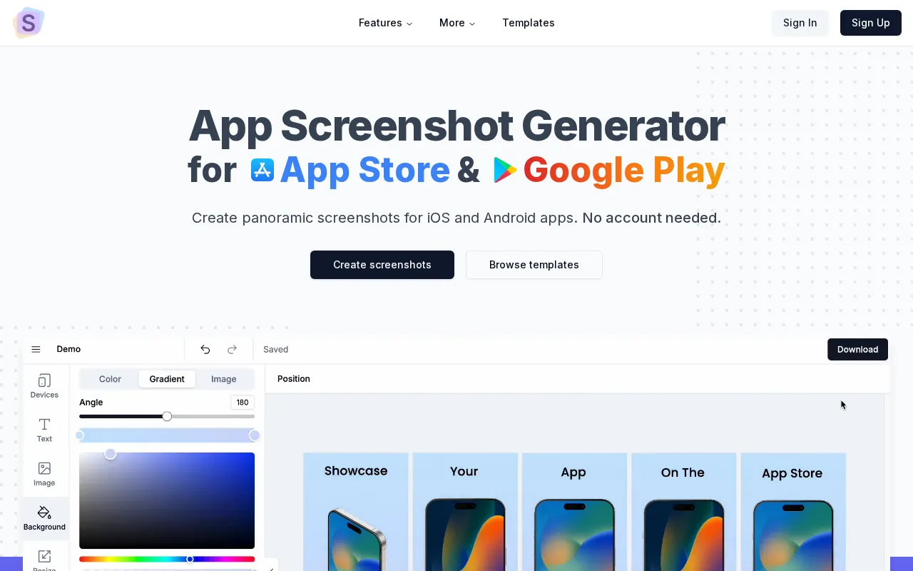 screenshots.pro — preview screenshot