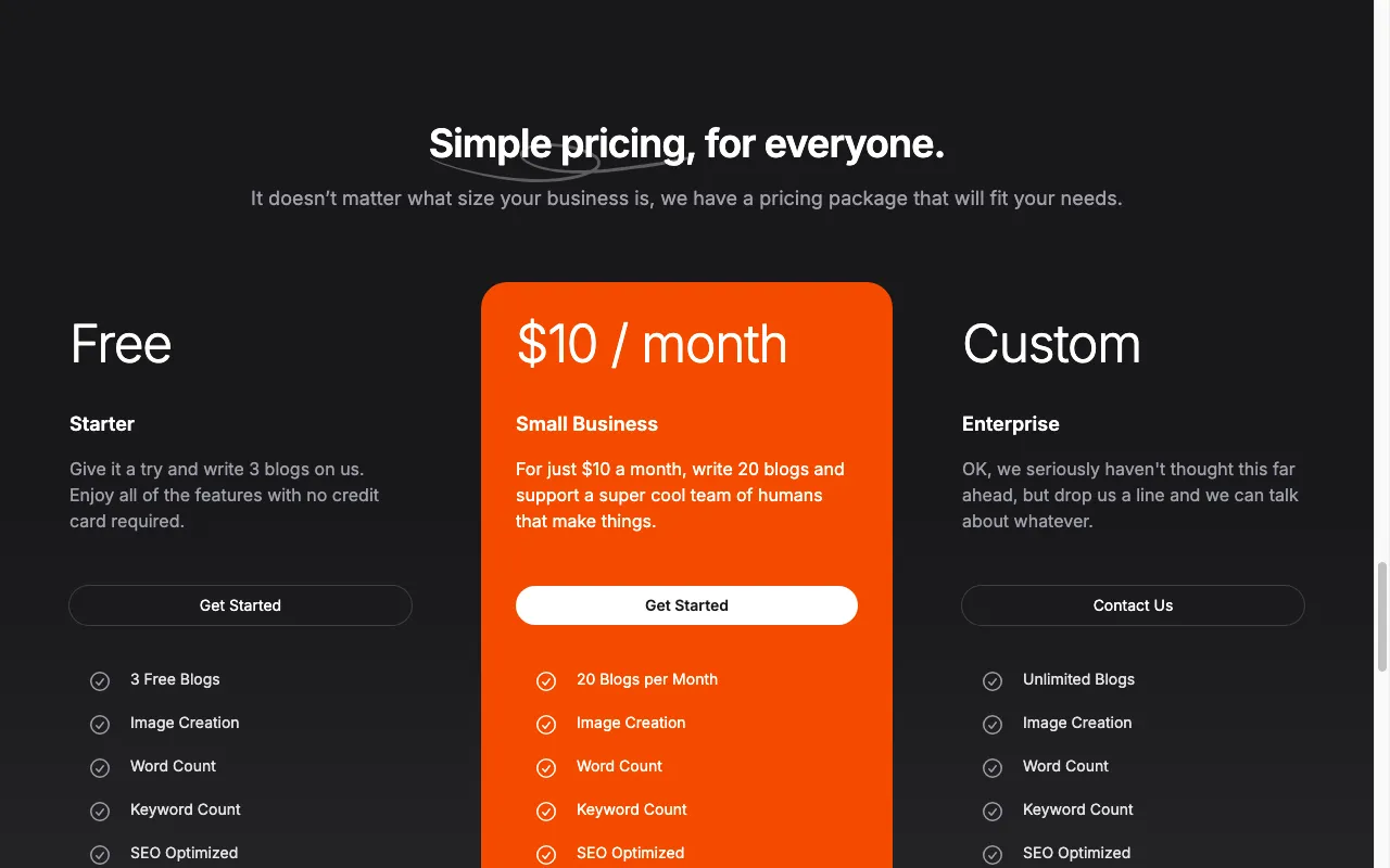 Scribble AI — pricing page