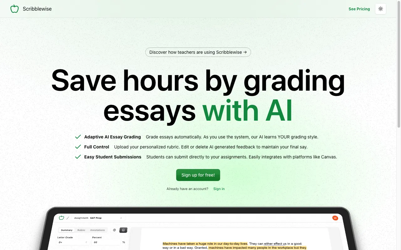 Scribblewise — preview screenshot