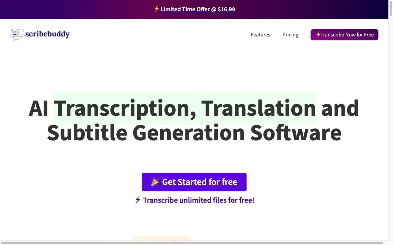 Scribebuddy — preview screenshot