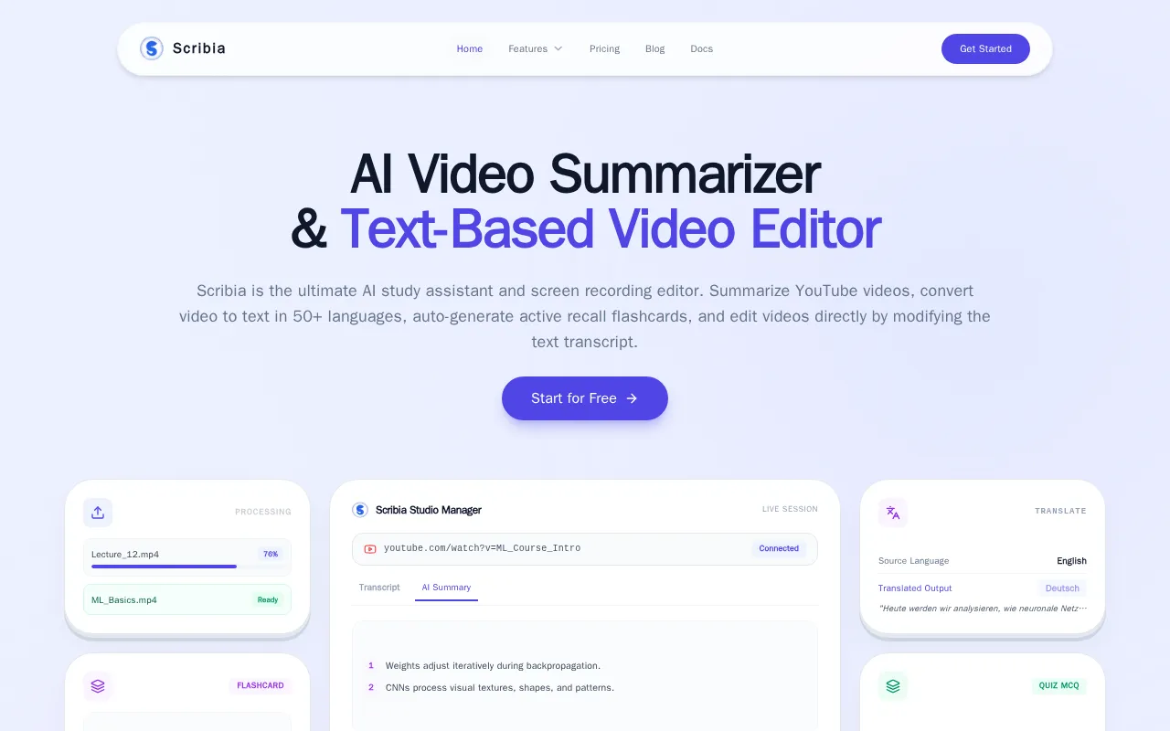 Scribia — preview screenshot