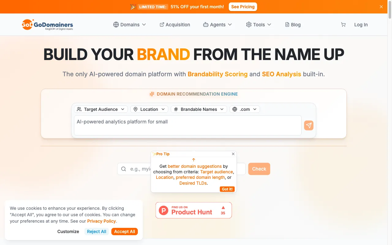 GoDomainers — preview screenshot
