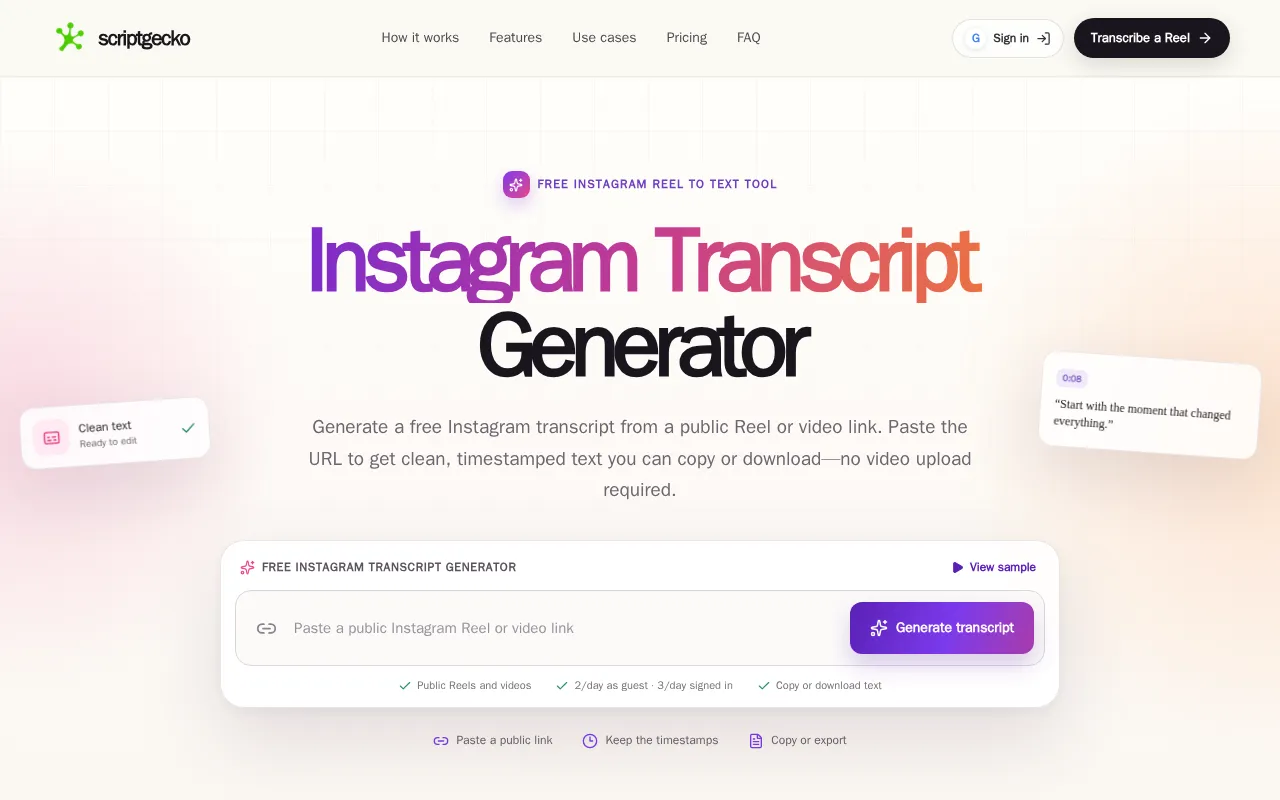 ScriptGecko — preview screenshot