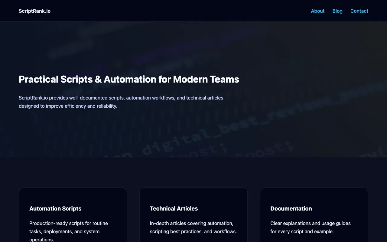 ScriptRank — preview screenshot