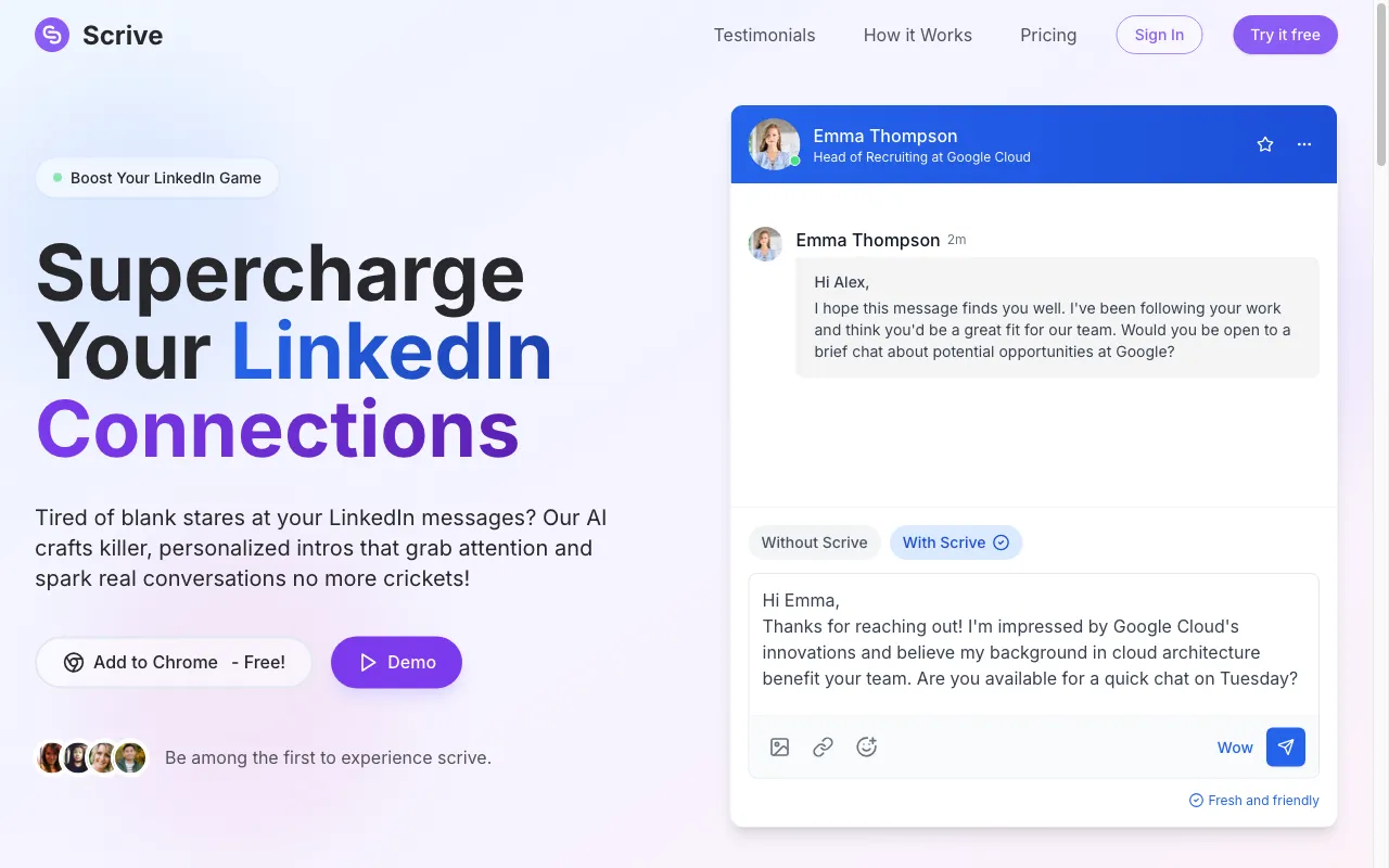 Scrive — preview screenshot