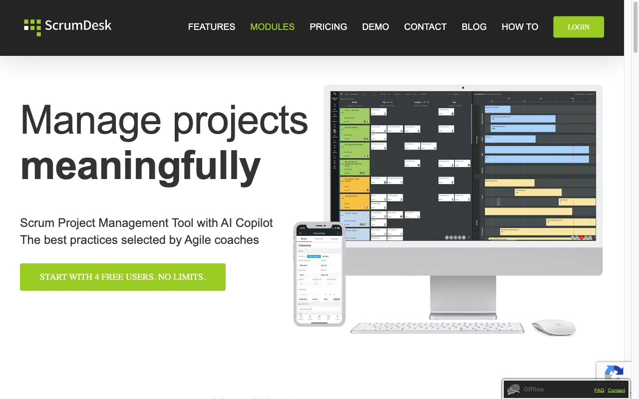 scrumdesk.com — preview screenshot