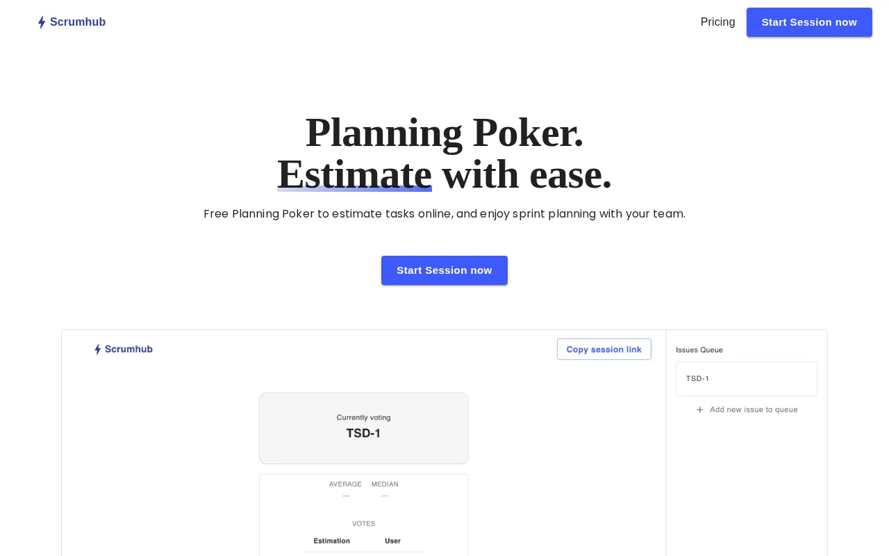 Scrumhub — preview screenshot