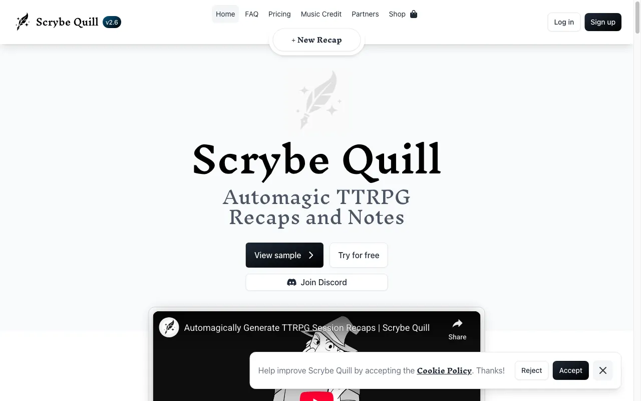 Scrybe Quill — preview screenshot