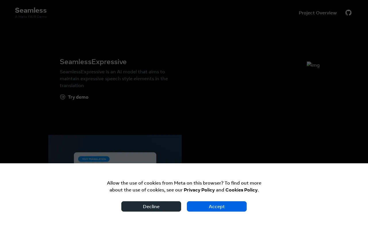 SeamlessM4T — preview screenshot