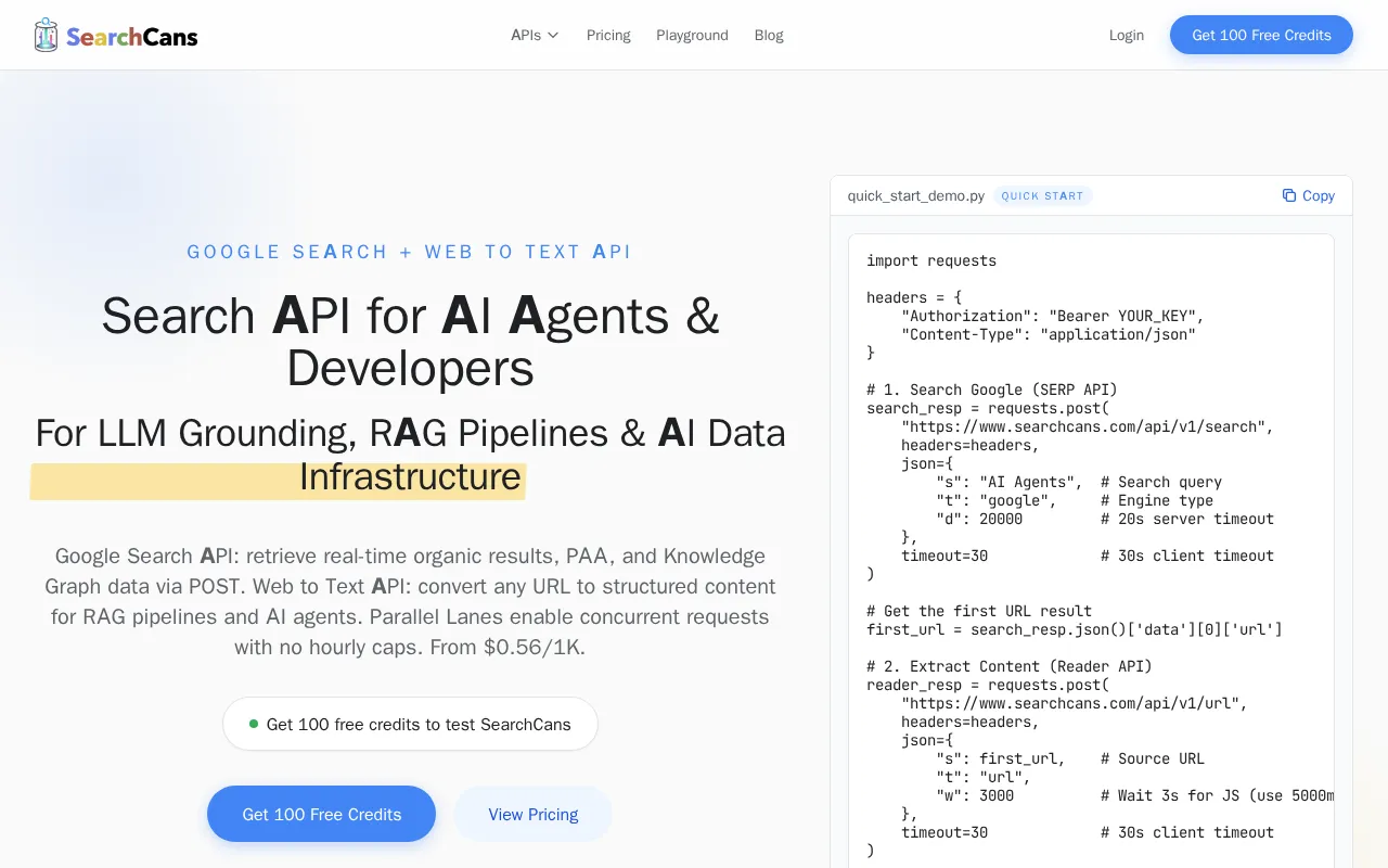 SearchCans — preview screenshot