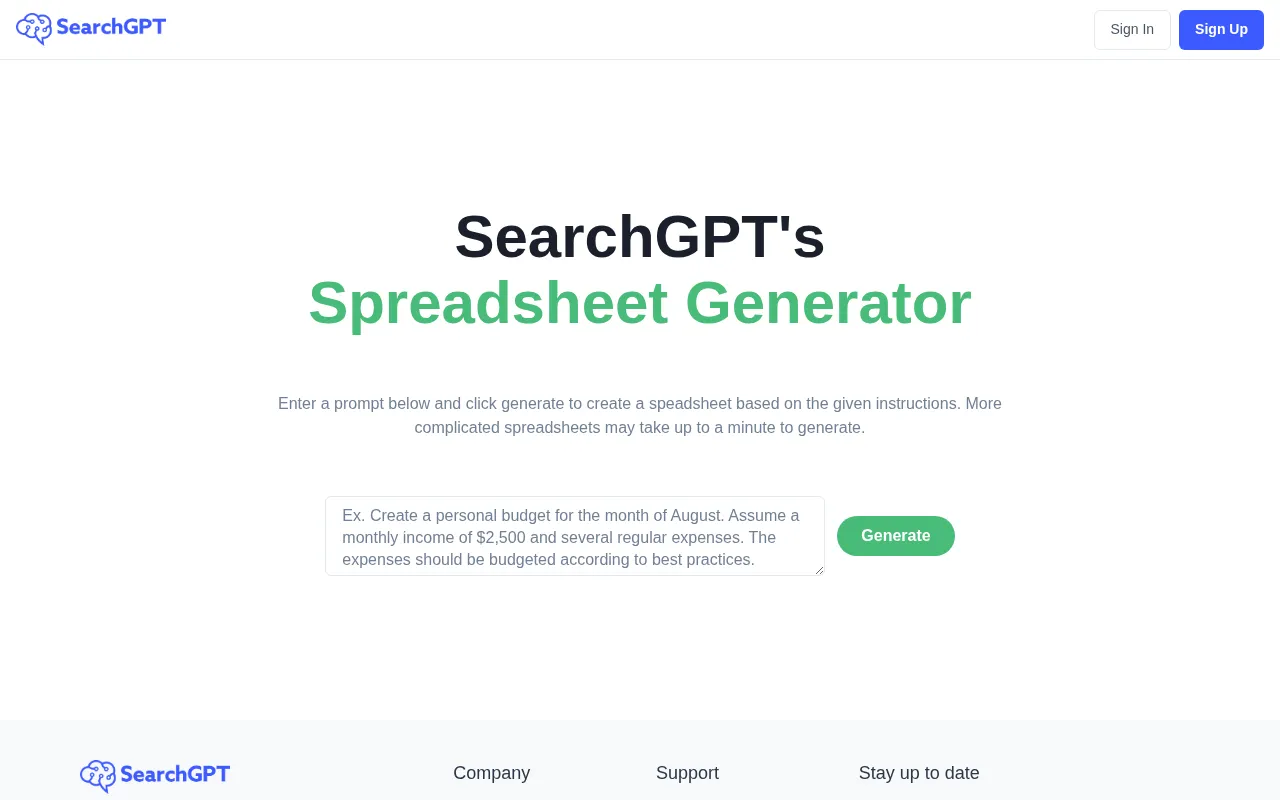 SearchGPT — preview screenshot