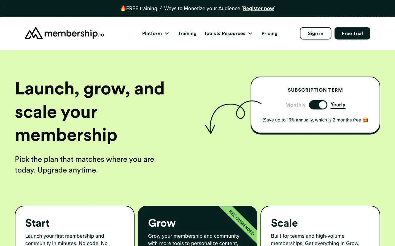 Searchie — pricing page