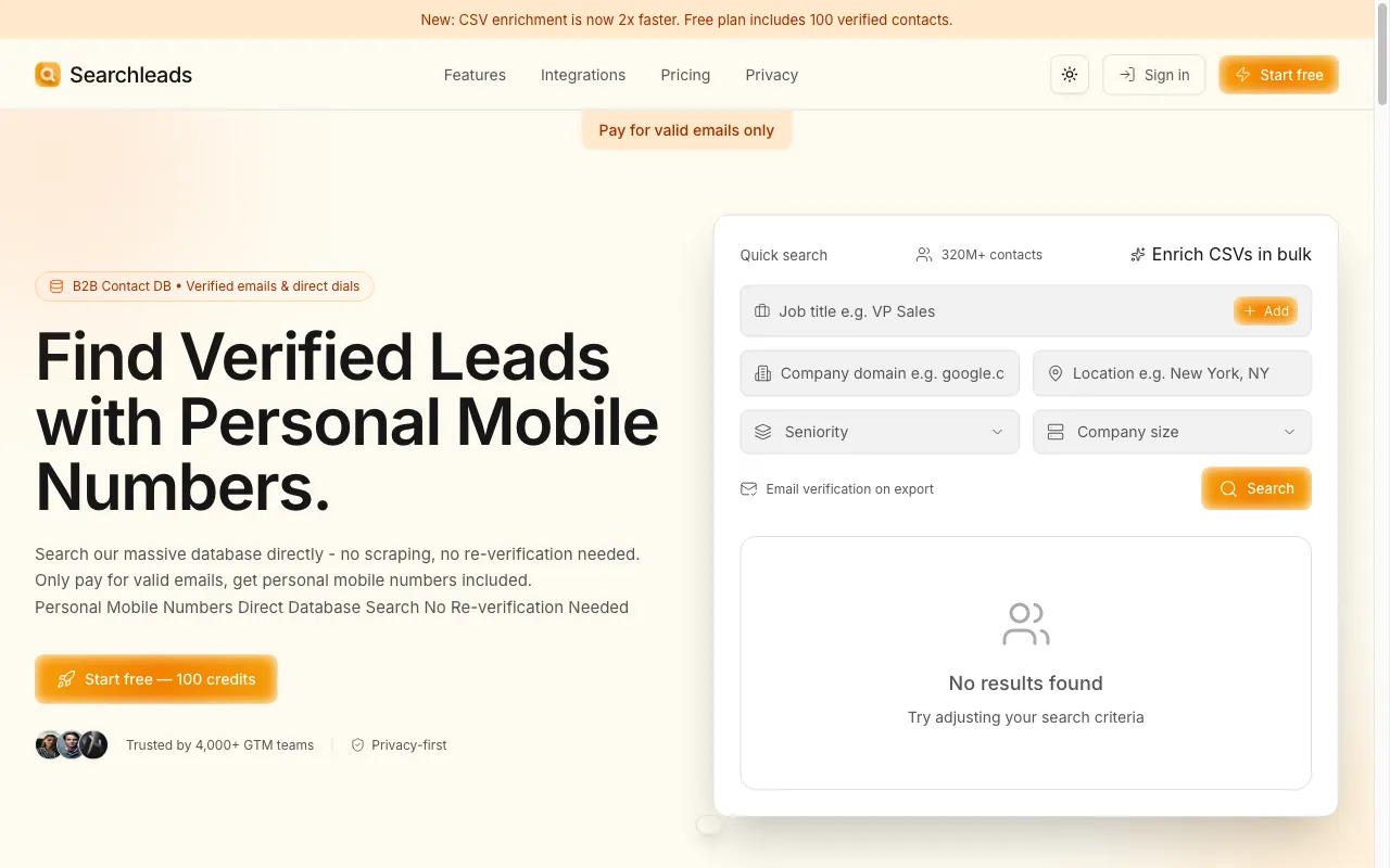 Searchleads — preview screenshot