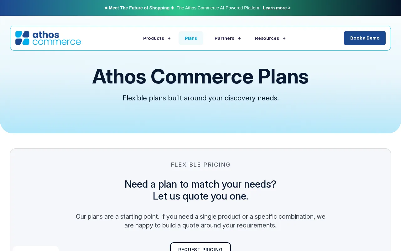 Searchspring — pricing page