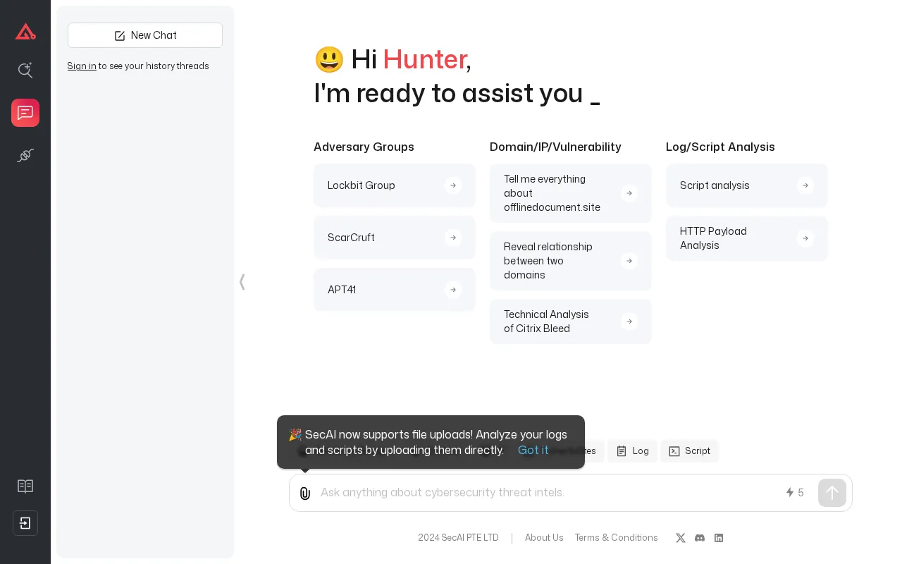 SecAI — preview screenshot