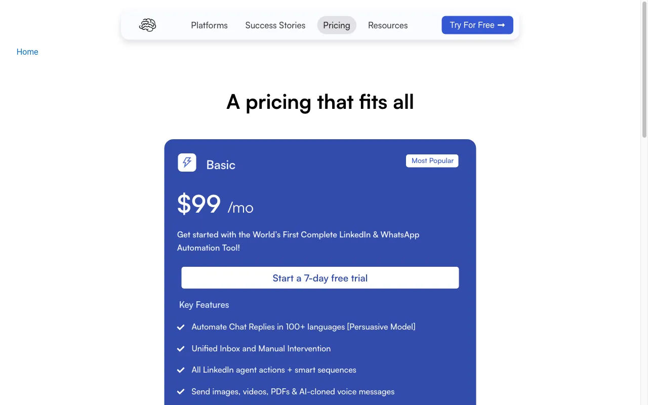 Sbl.so | Sales Automation with Persuasion — pricing page