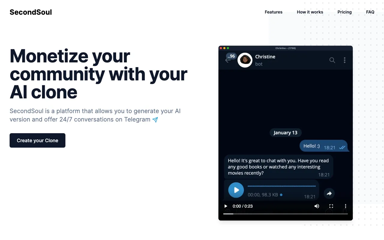 SecondSoul — preview screenshot