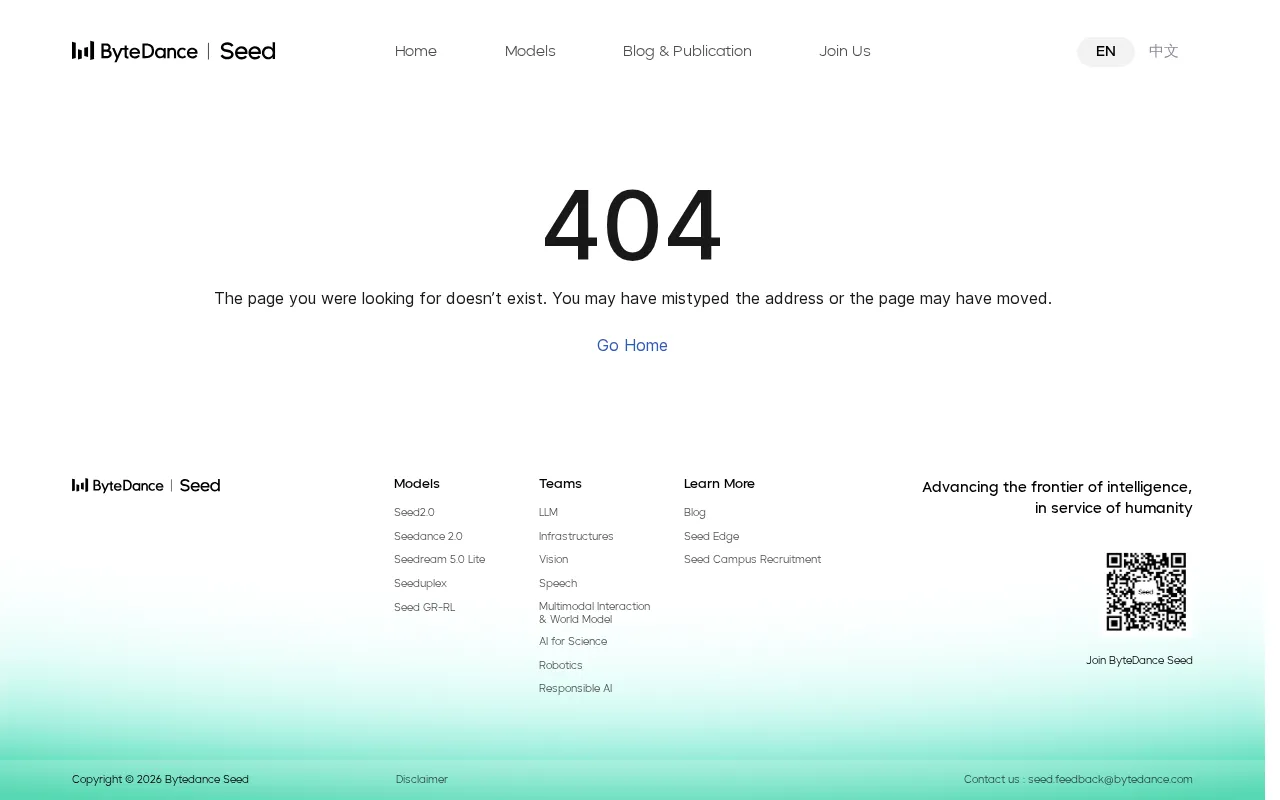 Seed by ByteDance — pricing page