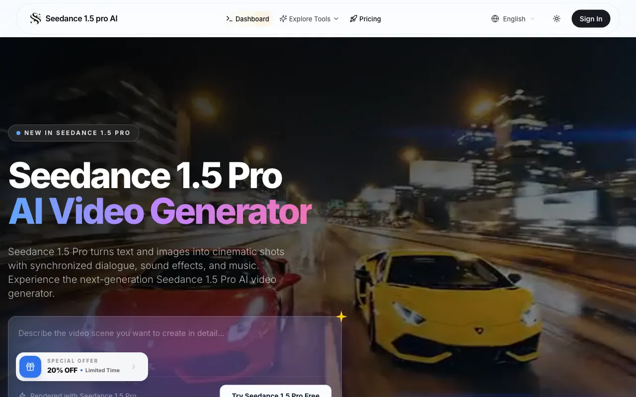 Seedance 1.5 Pro — preview screenshot