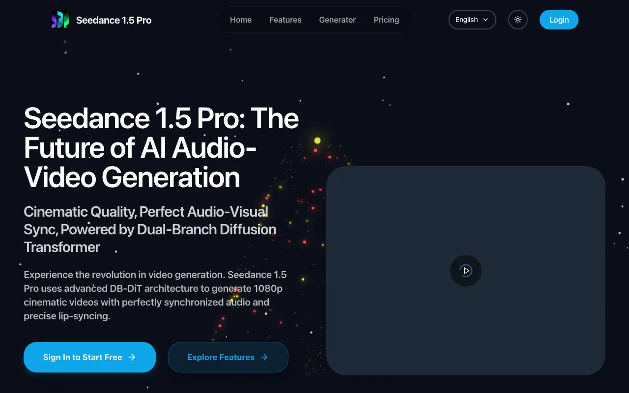 Seedance 1.5 Pro by ByteDance — preview screenshot