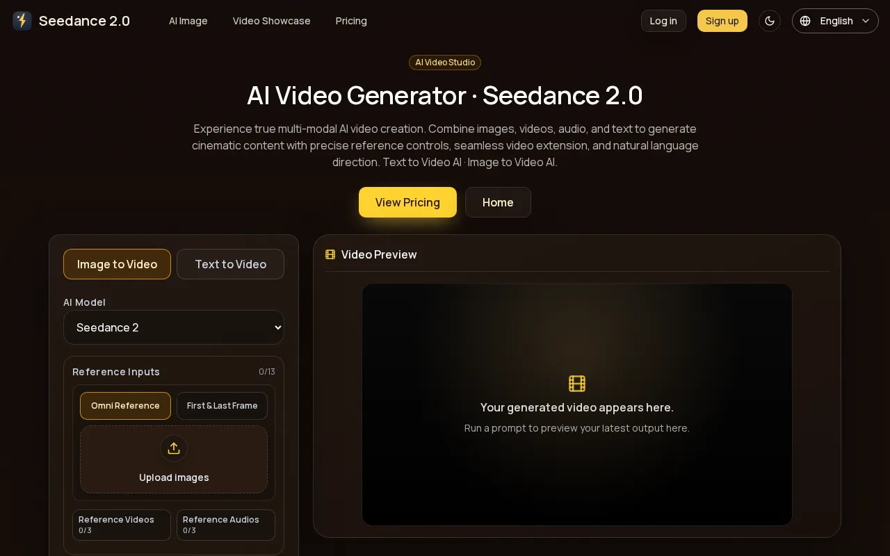 Seedance 2.0 AI Video Generator — preview screenshot