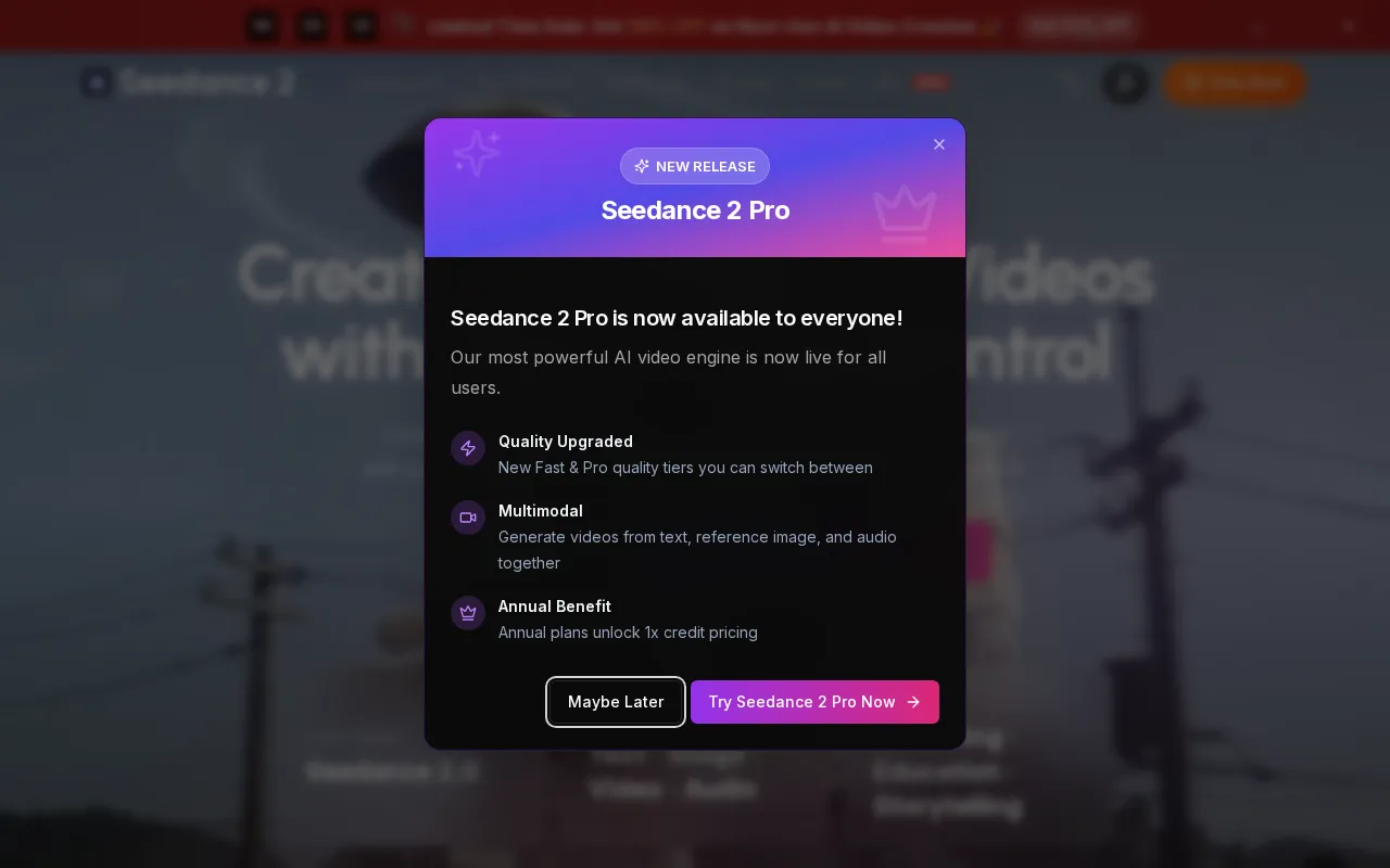 Seedance 2 — preview screenshot