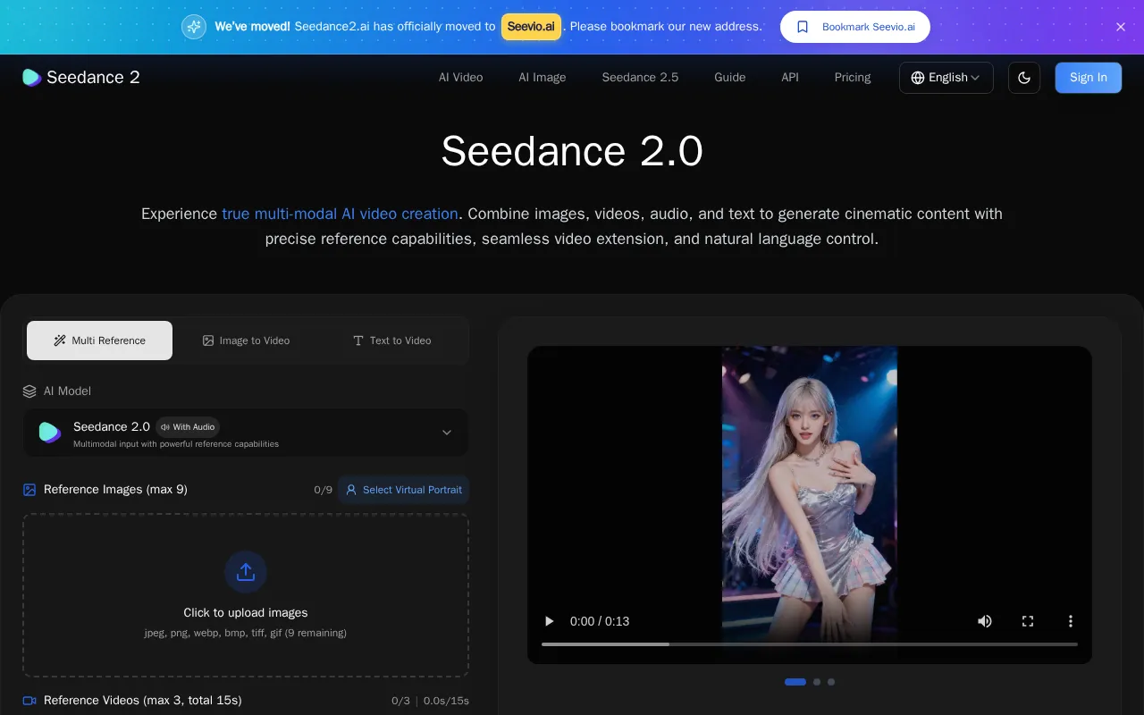 Seedance 2 — preview screenshot