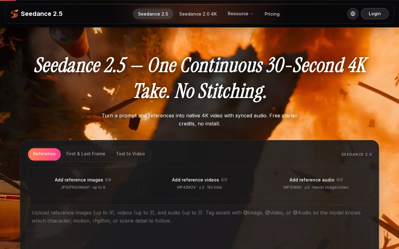 Seedance 2.5 AI Video Generator — preview screenshot