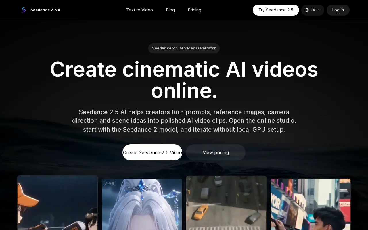 Seedance 2.5 AI — preview screenshot