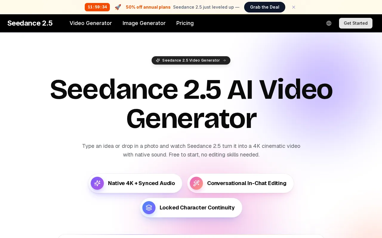 Seedance 2.5 — preview screenshot