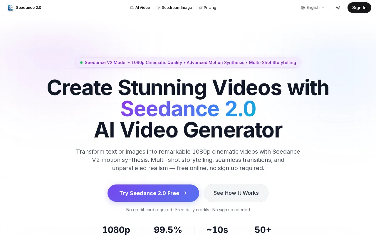Seedance 2 AI — preview screenshot
